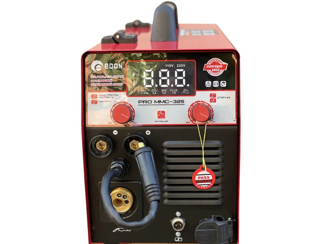 Зварювальний інвертор CUT/MIG/TIG/MMA Edon Pro MMC-325