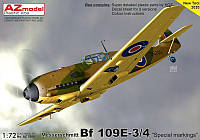 Пластикова модель 1/72 AZ model 7689 німецький винищувач Messerschmitt Bf 109E-3 Special marking