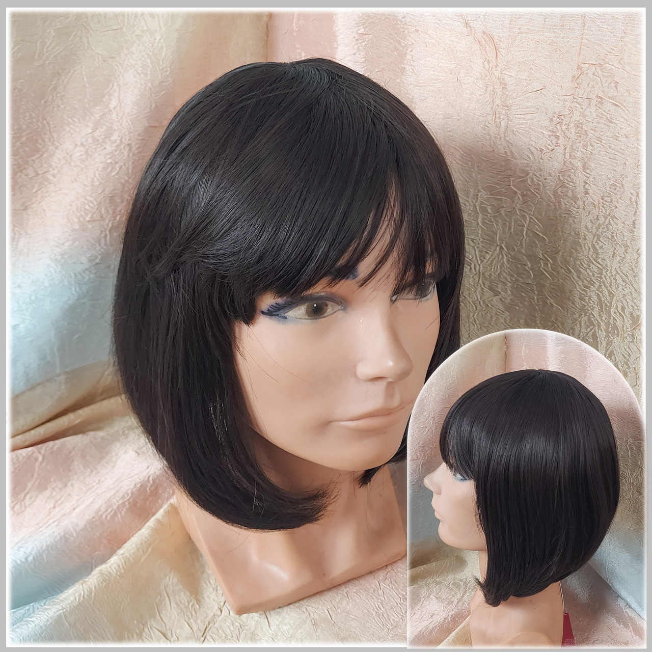 Перука пряме каре термоволосся шоколадний SW501t-6, фото 1