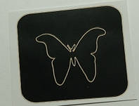 Трафарет для тату хной размер 3.5 х 3 см ( 1 шт ) код 7 бабочка
