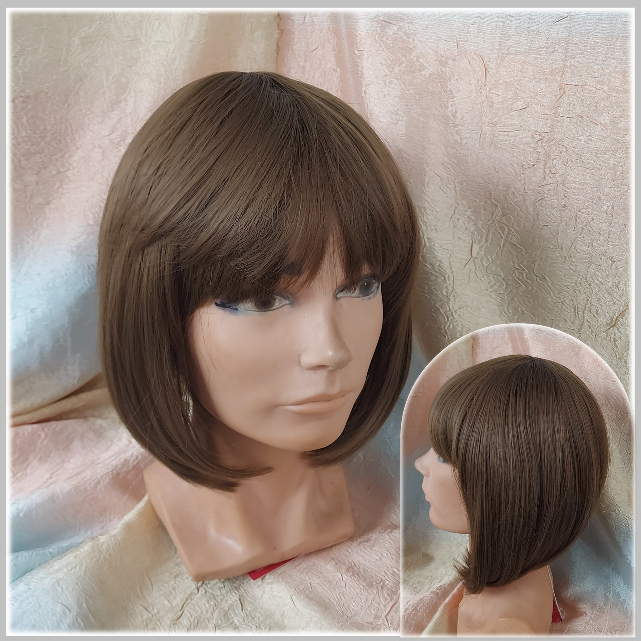 Перука пряме каре термоволосся русявий SW501t-10, фото 1