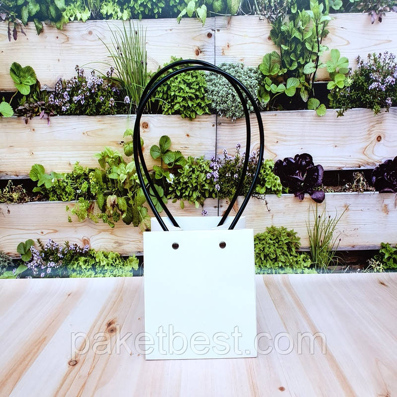 Пакет для квітів (М) 15 см (Білий)