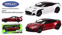 Машина метал 24095W (24шт/4) "WELLY"1:24 ASTON MARTIN DBS SUPERLEGGERA,2 цвета,в кор. 23*11*10 см,