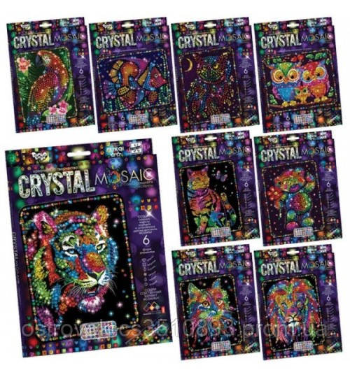 Набор креативного творчества "CRYSTAL MOSAIC" (20), CRM-01-01,02,03,04 ... 10 - фото 1 - id-p1467918699