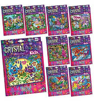 Набор креативной творчество "CRYSTAL MOSAIC KIDS" (20), CRMk-01-01,02,03,04 ... 10