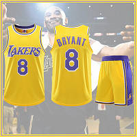 Форма баскетбольная желтая Коби Брайант 8 Лейкерс Bryant Los Angeles Lakers