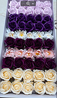Мыльные розы (микс № 69) для создания роскошных неувядающих букетов и композиций из мыла