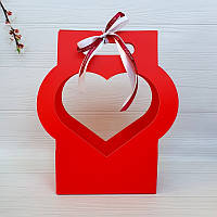 Флористичний кошик   Серденько (Червона)