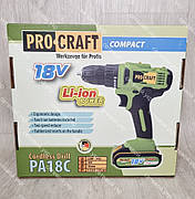 Акумуляторний шуруповерт ProCraft PA-18 C Compact, фото 4