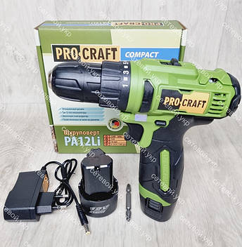 Акумуляторний шуруповерт ProCraft PA-12 Li Compact, фото 1
