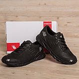 Осінні чоловічі шкіряні кросівки New Balance (Нью Беленс) чорні зручні з натуральної шкіри *NB1 черн*, фото 5
