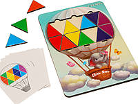 Деревянная развивающая игра мозаика с карточками заданиями Слоненок, Ань-Янь (ПСД197)