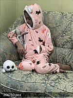 Піжама дитяча, велсофт "Dogs", розмір 110 — 116 см, рожевий колір.