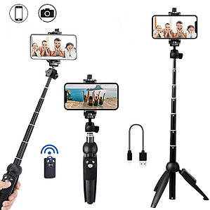 Селфі палиця-штатив для телефона 2в1 Yunteng YT-9928 II покоління (Оригінал)