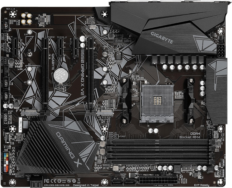 Материнська плата Gigabyte B550 GAMING X V2 (sAM4), фото 1