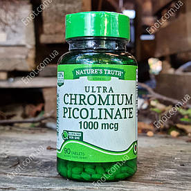 Хром піколінат Nature's Truth Chromium Picolinate 1000 мкг 90 таблеток