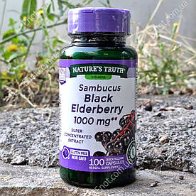 Чорна Бузина Nature's Truth Sambucus Black Eldelberry 1000 мг 100 капсул