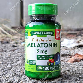 Мелатонін Nature's Truth Melatonin 3 мг 180 таблеток