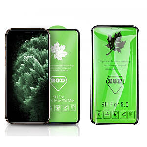 Захисне скло 20D Xiaomi Redmi Note 8 Pro, Чорний