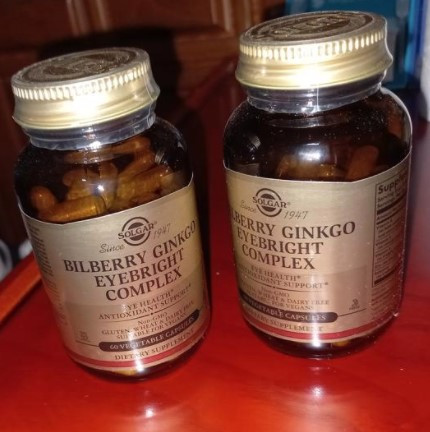 Комплекс витаминов для зрения Солгар Solgar Bilberry Ginkgo Eyebright Complex 60 капсул - фото 4 - id-p1332970036