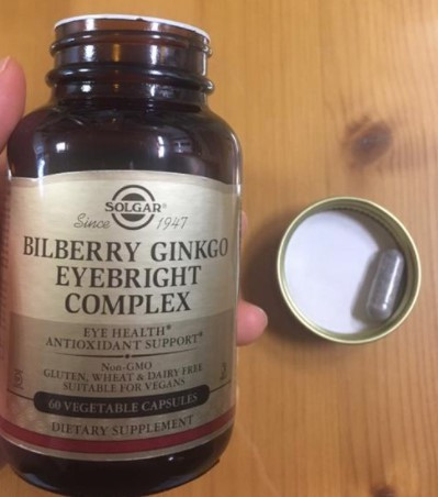 Комплекс витаминов для зрения Солгар Solgar Bilberry Ginkgo Eyebright Complex 60 капсул - фото 5 - id-p1332970036