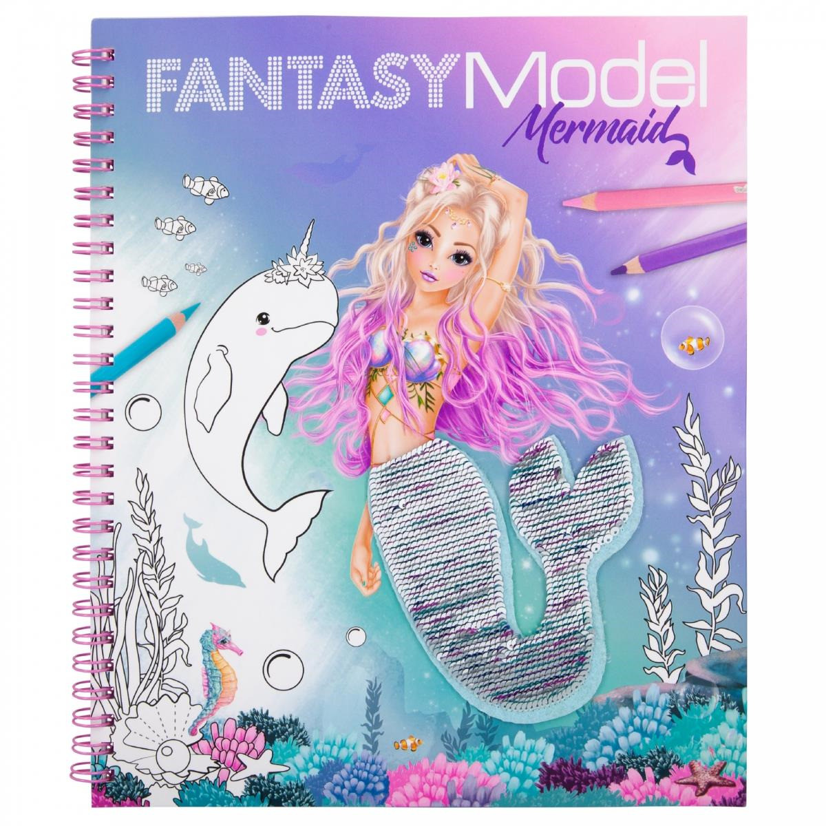 Top Model розмальовка з паєтками Fantasy Model Русалка (11153)