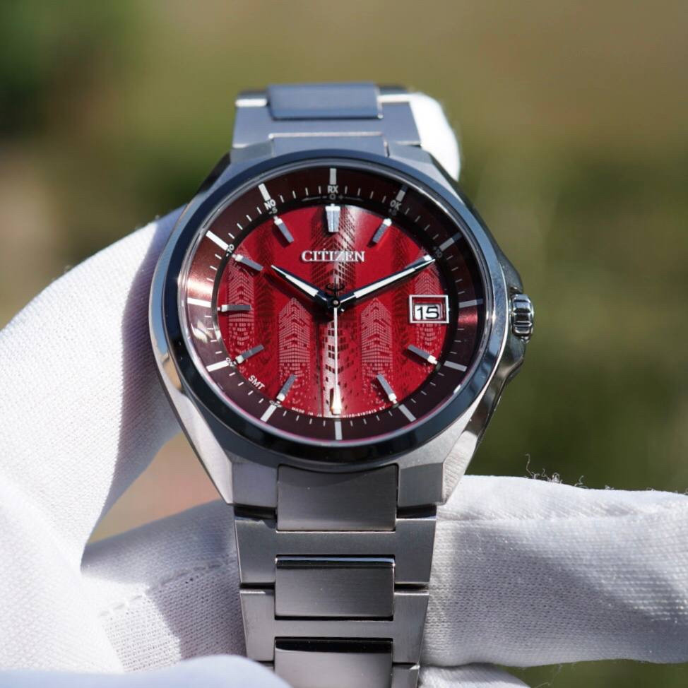 CITIZEN E D ATTESA CB3016 51Z Limited TITANIUM Solar Radio