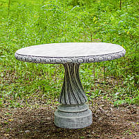 Стіл класичний садовий з бетону
