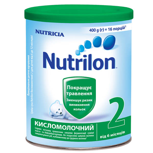 Nutrilon Кисломолочный 2, 400г Сухая молочная смесь Новая рецептура! -  купить с доставкой по всей Украине ☛ ЖИРАФА