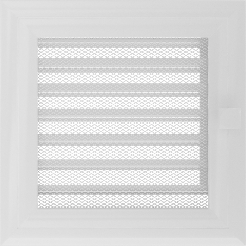 Решітка Oskar біла з жалюзями 17x17