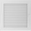 Решітка Oskar біла з жалюзями 22x22, фото 2