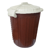 Бак для сміття Irak Plastik Luxury №5 Herkul 73 л коричневий