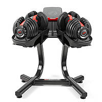 Наборные гантели Bowflex 1090i + стойка