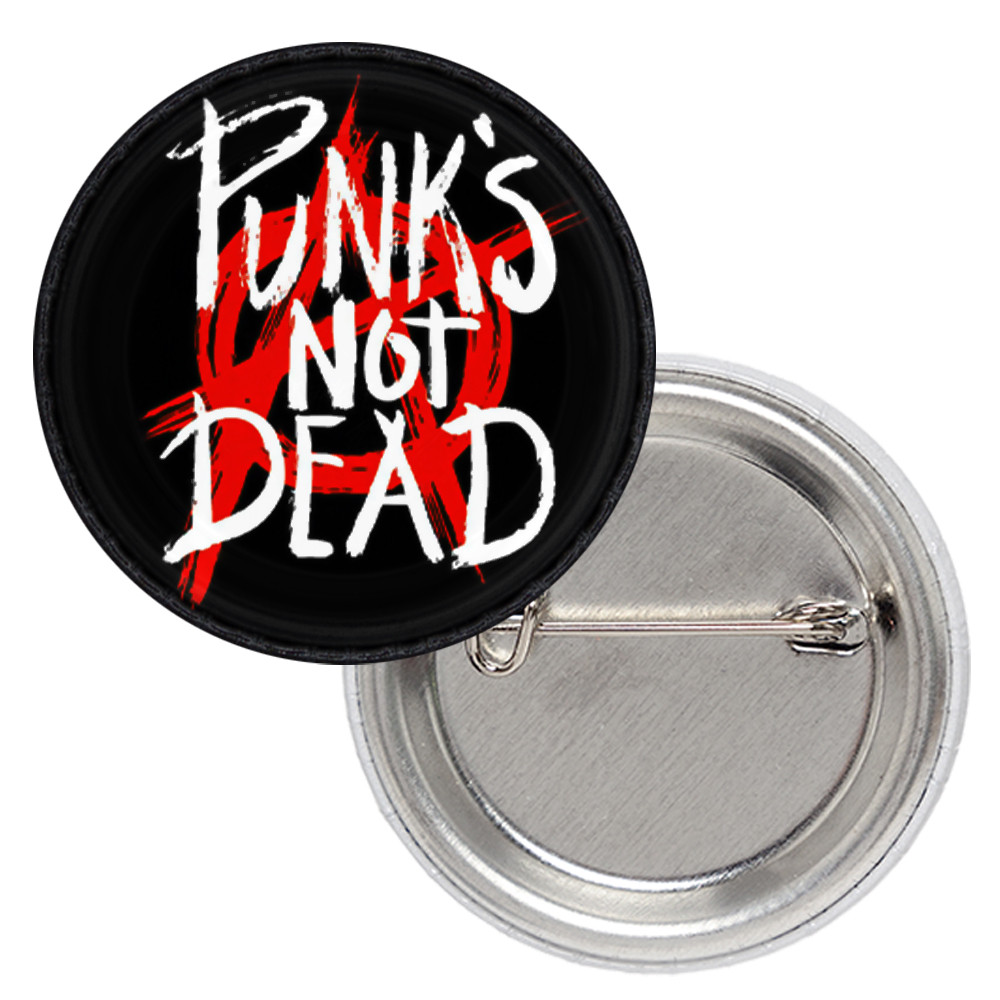 Значок Punk’s Not Dead (anarchy)