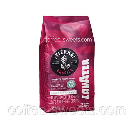 Зерновий кави Lavazza Tierra Brazil Extra Intense 1 кг, фото 2