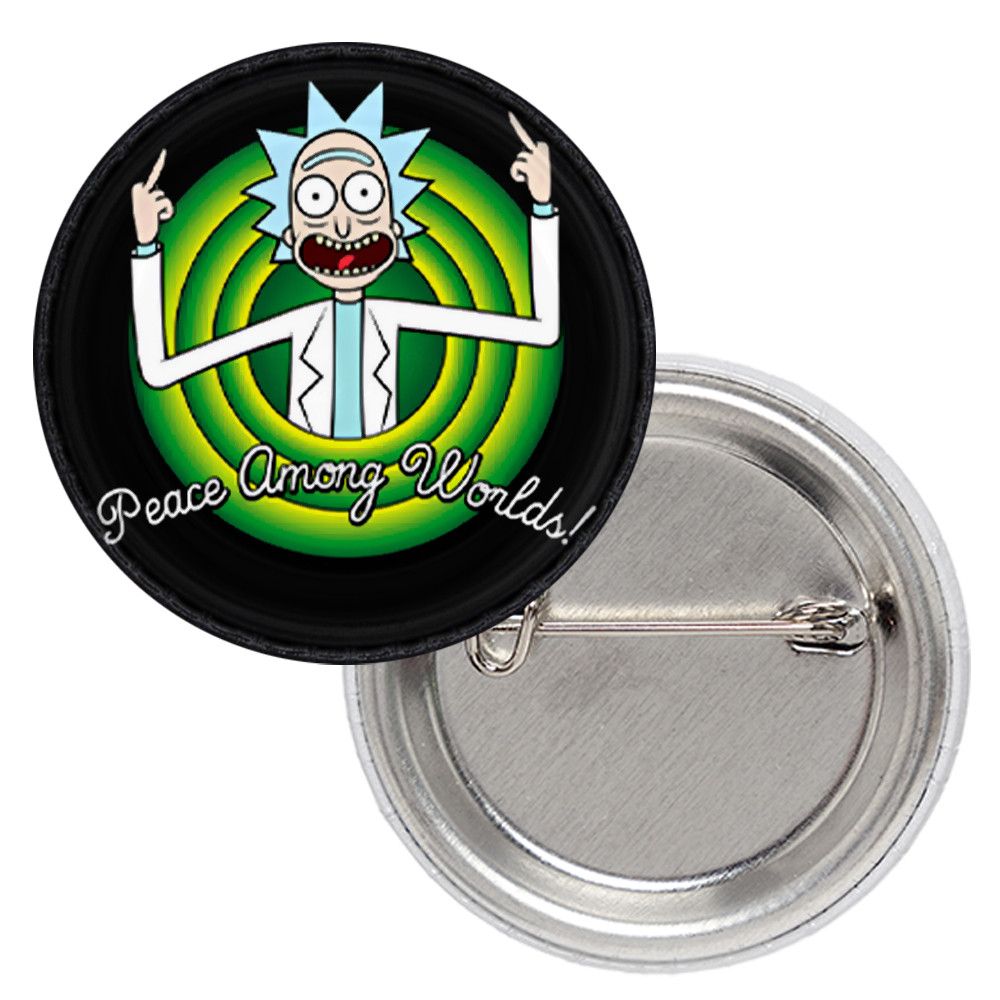 Значок Rick and Morty "Peace among worlds"