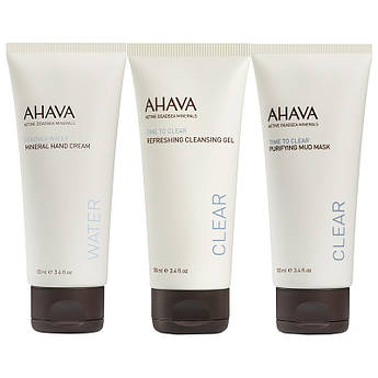 Подарунковий набір доглядової косметики з мінералами мертвого моря Ahava Essential Trio 3 x 100 мл