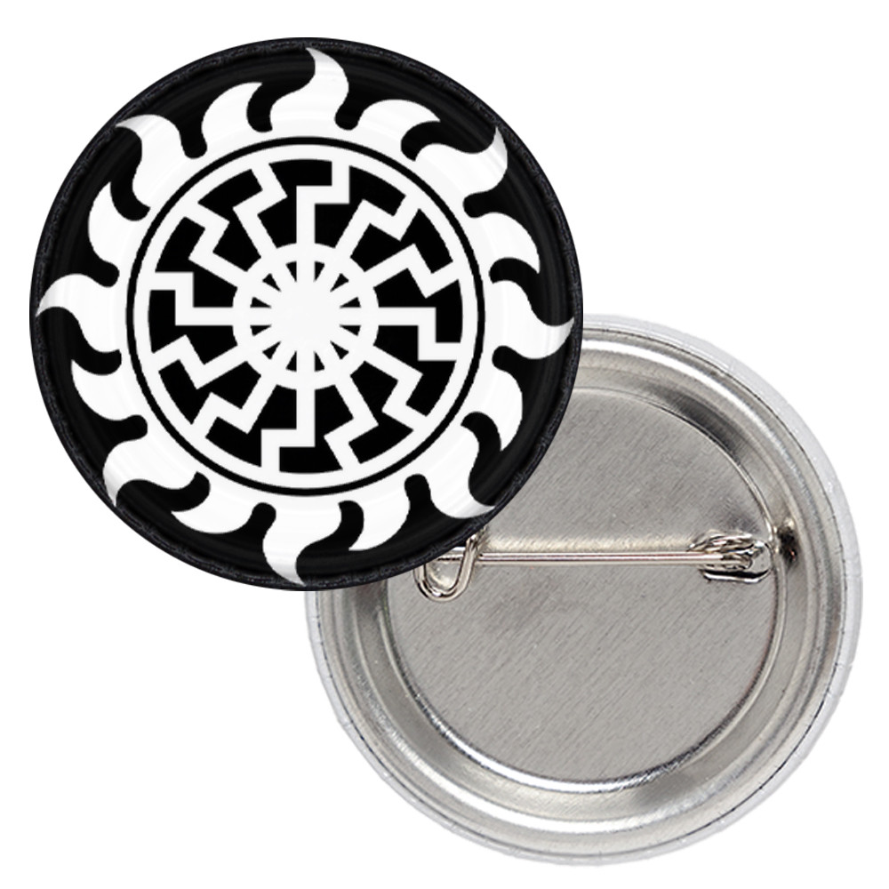 Значок Чорне Сонце в вогняному колі, фото 1