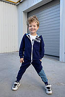 Детский спортивный костюм для мальчика ТМ Hart модель 874 цвет синий размеры 86-104