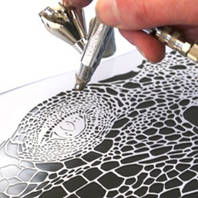 Трафаретний техніка в аерографії