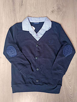 Кофта - обман для хлопчика синя