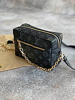 Жіноча сумка клатч Louis Vuitton Mini Soft Trunk M839 чорна
