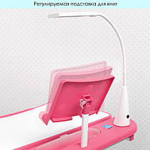 Шкільна парта M 4428-8 підставка для книг і світильник, фото 5