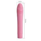 Реалістичний вібратор - Pretty Love Polevick Vibrator Light Pink, фото 4