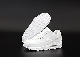 Кросівки Nike Air Max 90 білого кольору (Найк Аір Макс 90) шкіряні чоловічі і жіночі 36-45 38