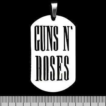 Кулон Guns N’ Roses (вырезанное лого) (ptsb-037) жетон