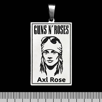Кулон Guns N’ Roses (Axl Rose) (ptsb-039) прямокутний