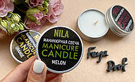 Nila Свеча массажная для маникюра Spa Massage Candle Дыня, 30мл