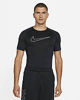 Термобелье мужское Nike Pro Dri-FIT Tight-Fit Short-Sleeve Top DD1992-010 Черный XXL