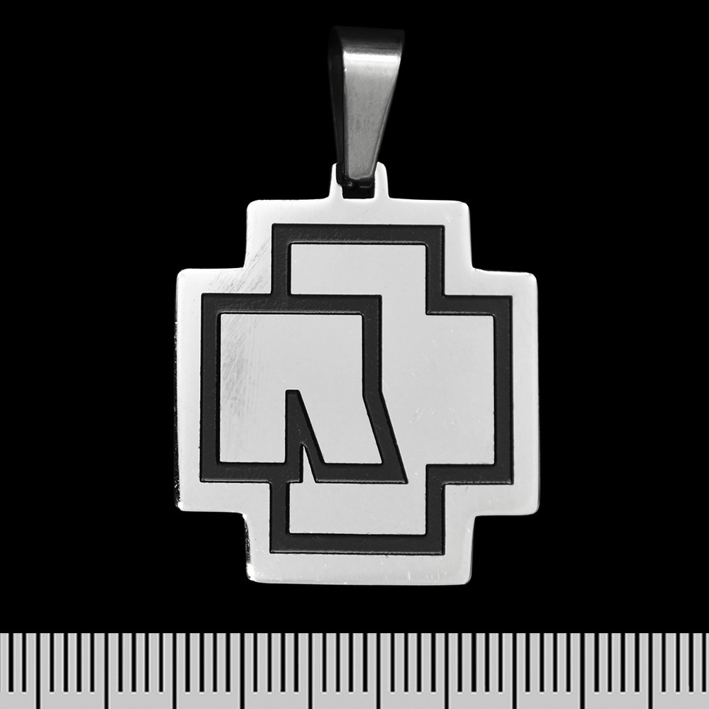 Кулон Rammstein (black logo) (ptsb-094) фігурний